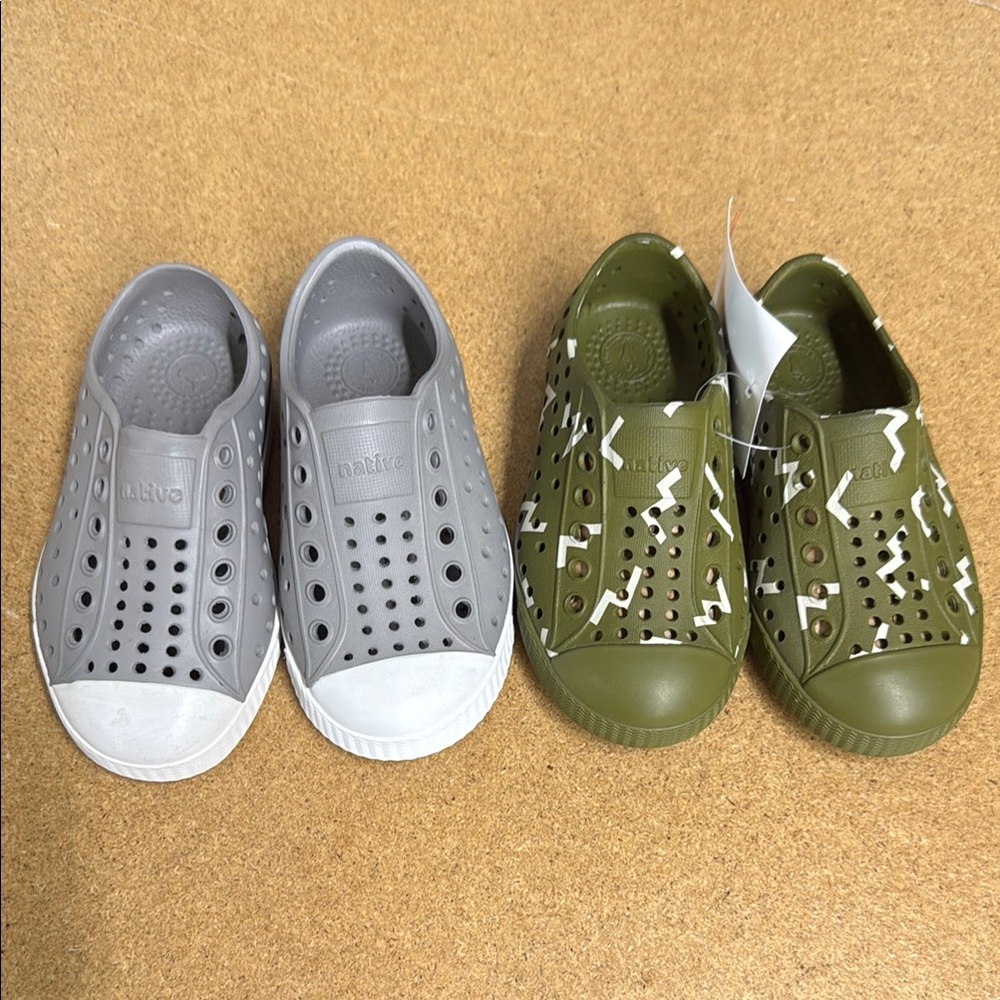 Native Shoes 2 pair Jefferson slip ons
